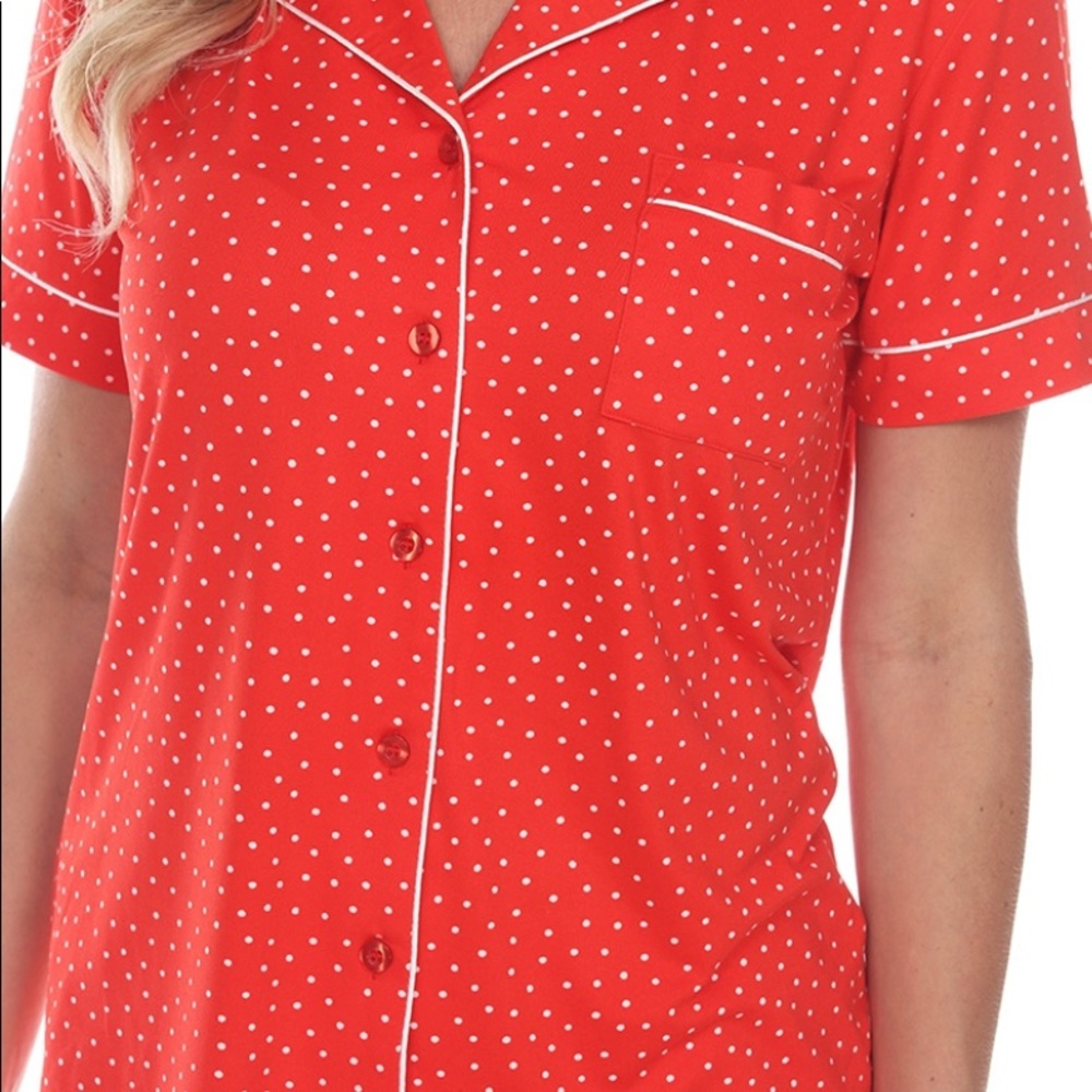 Red Polka Dot Pajamas Set - Picture 5 of 7